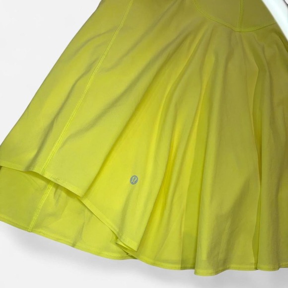 Lululemon Yellow Halter Tennis Dress Athletic Built In Shorts - Picture 4 of 5